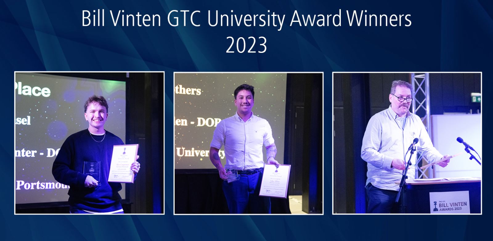 Bill Vinten GTC University winners 2023