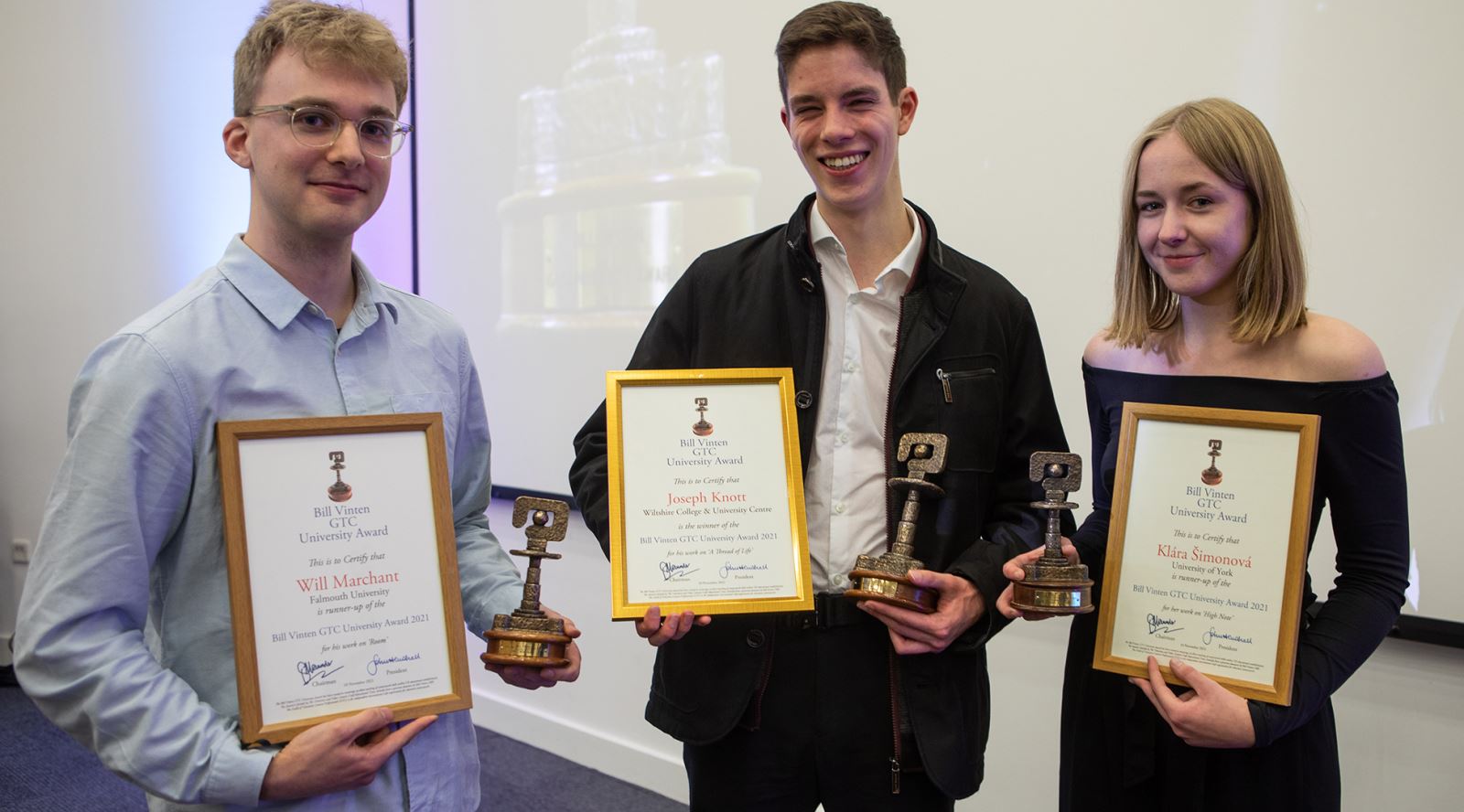 The Bill Vinten GTC University Awards 2021 Winners