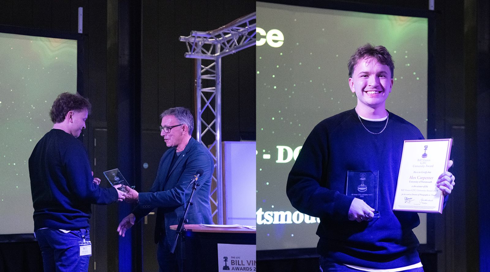 Bill Vinten GTC University Award Winners 2023