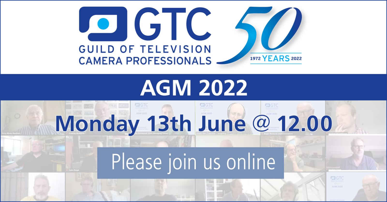 GTC Members - Please join us at our Annual General Meeting on 13th June 2022
