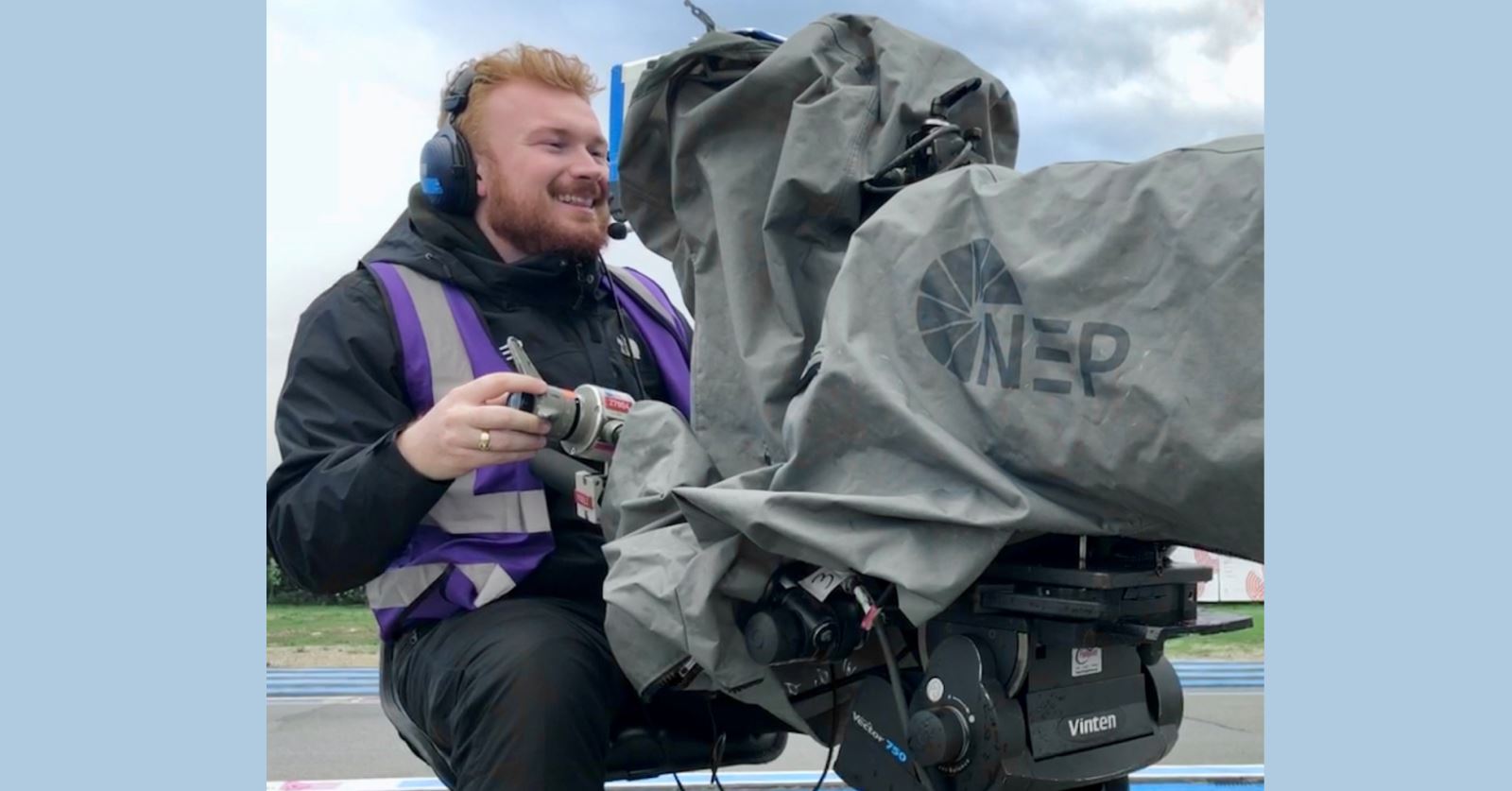 Welcome Jacob Spires, seen here operating a Sony 4300 Super Slo with a Canon UJ111 Box lens