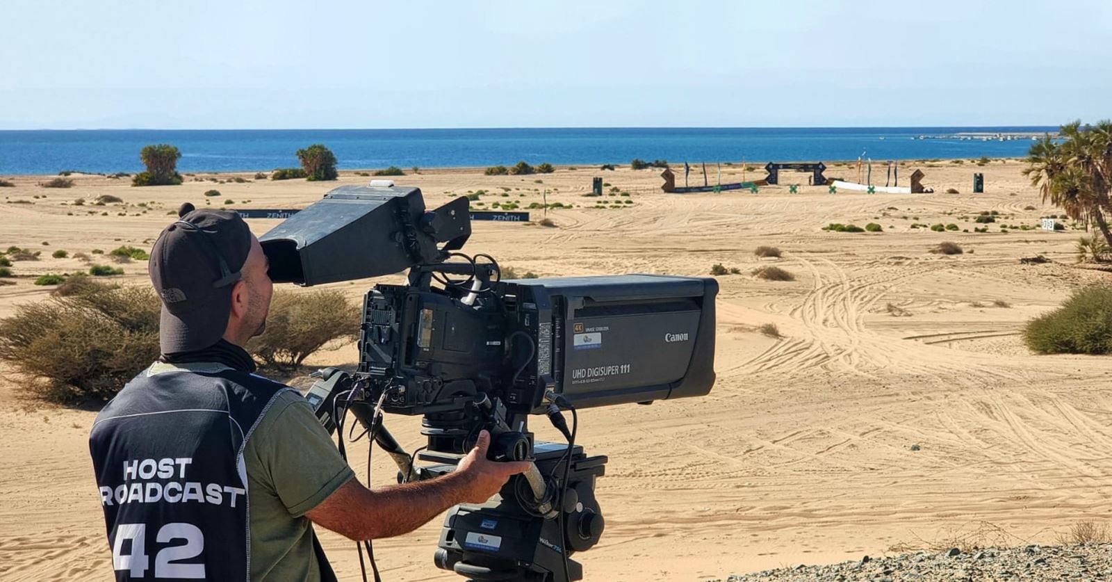 A warm welcome to new member Lee Lording, seen here filming in Saudi for the electric off-road racing series Extreme E