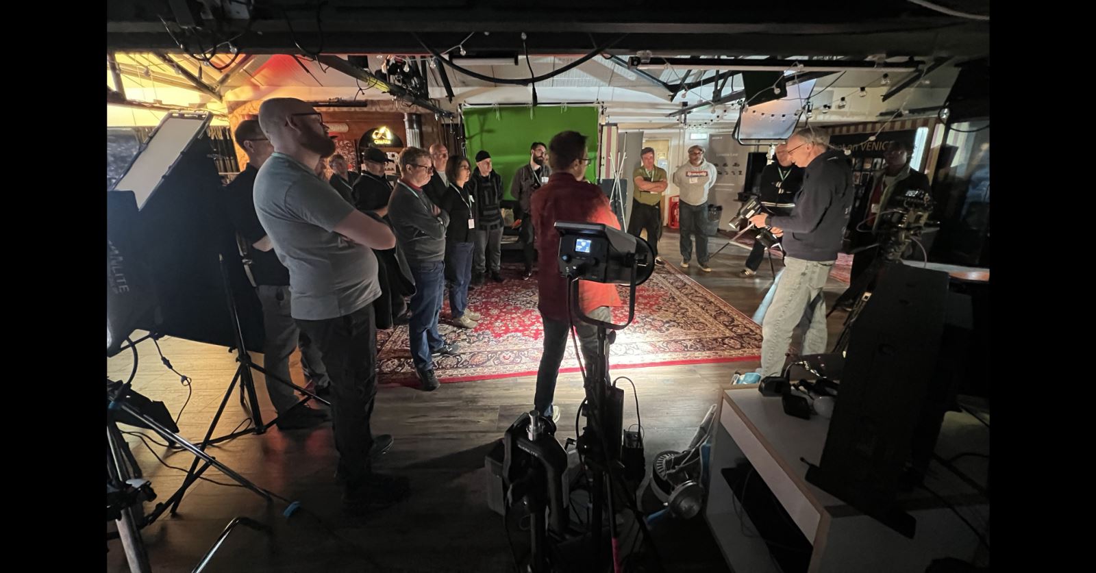 A recent master class for GTC members with Balasz Bolygo and Alister Chapman with Nanlux and Sony at Pinewood Studios