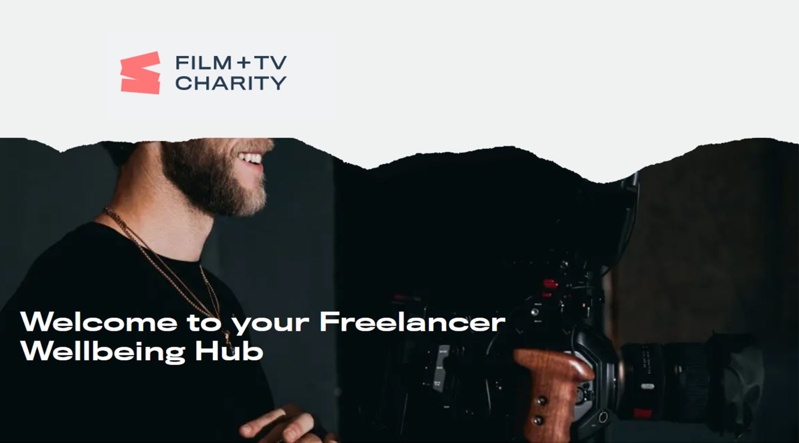 Film & TV Charity Freelancer Wellbeing Hub Banner