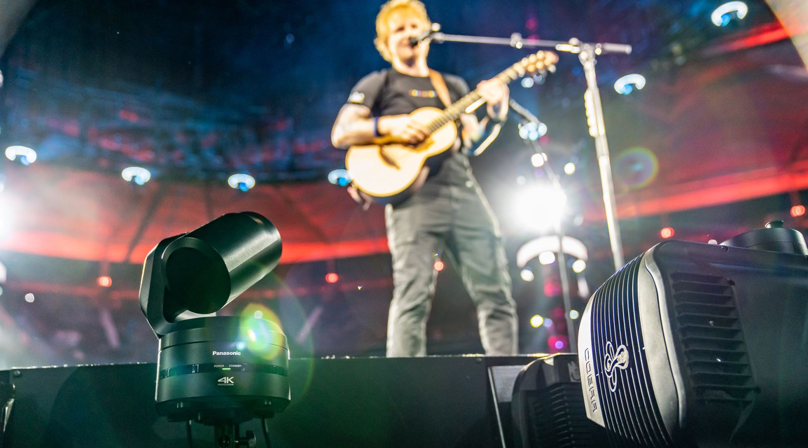 Panasonic PTZ Cameras used on Ed Sheeran Global Tour