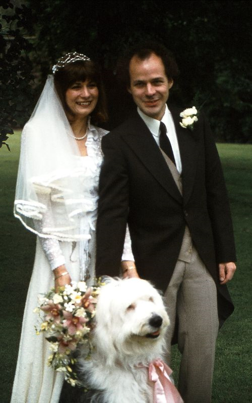 Ian Elliot founder of Canford with wife Liz and their pet dog Dylan