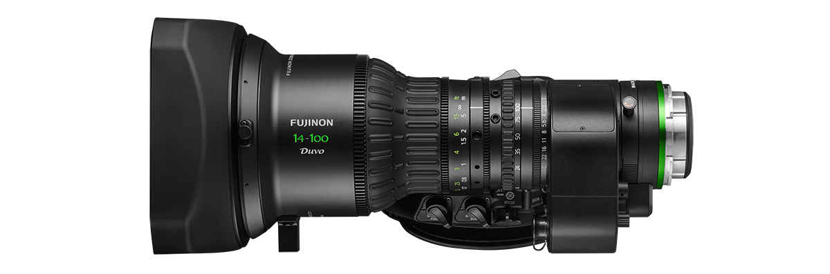 FUJINON Duvo 14-100mm with hood