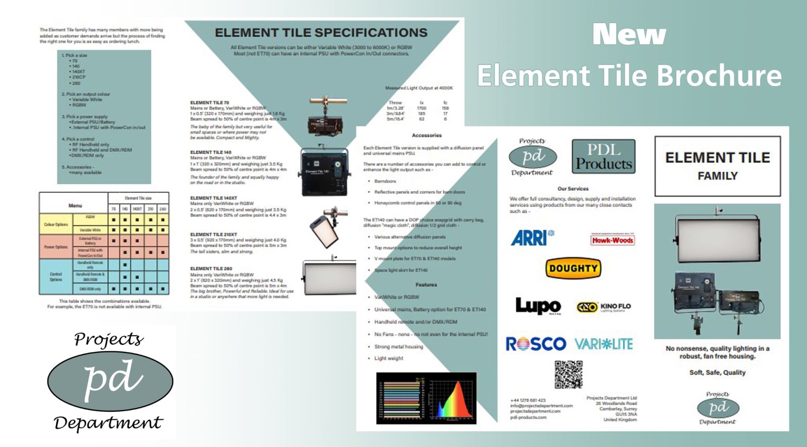 Projects Department new Element Tile brochure