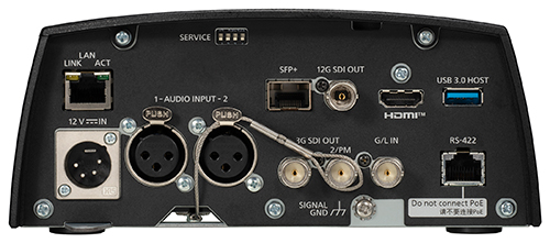 Panasonic PTZ Camera AW-UE160W/K Rear View
