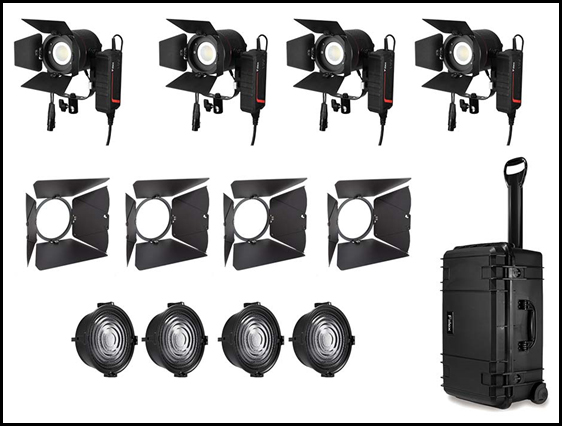 Fiilex KF4 4-Light Travel Kit