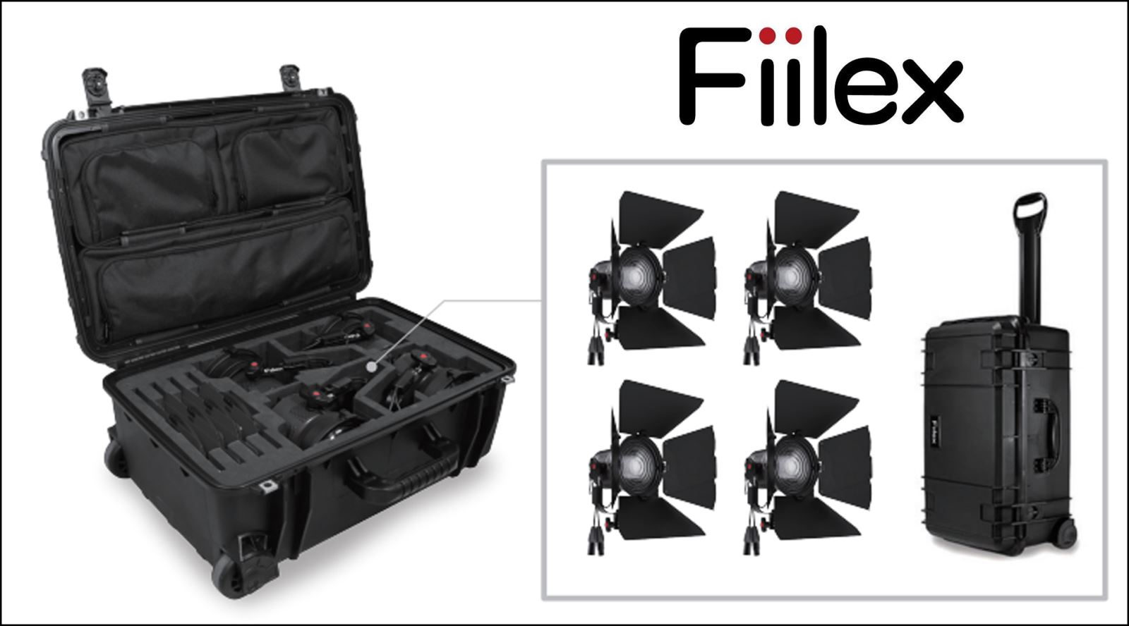 Fiilex KF4 4 light travel kit