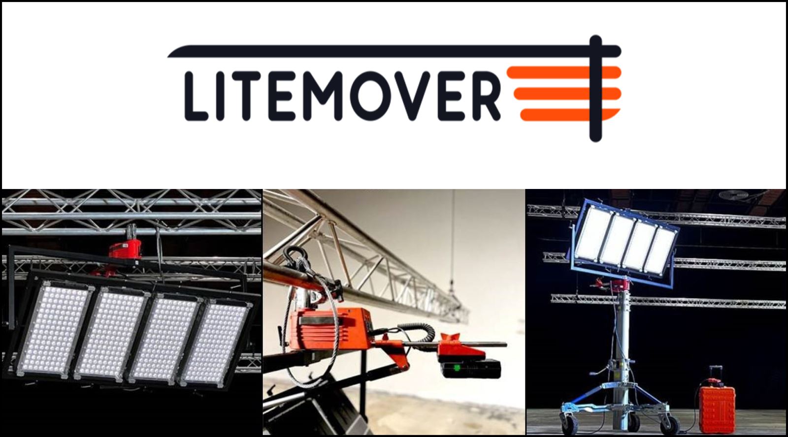 Litemover set of adaptors for large panel lights