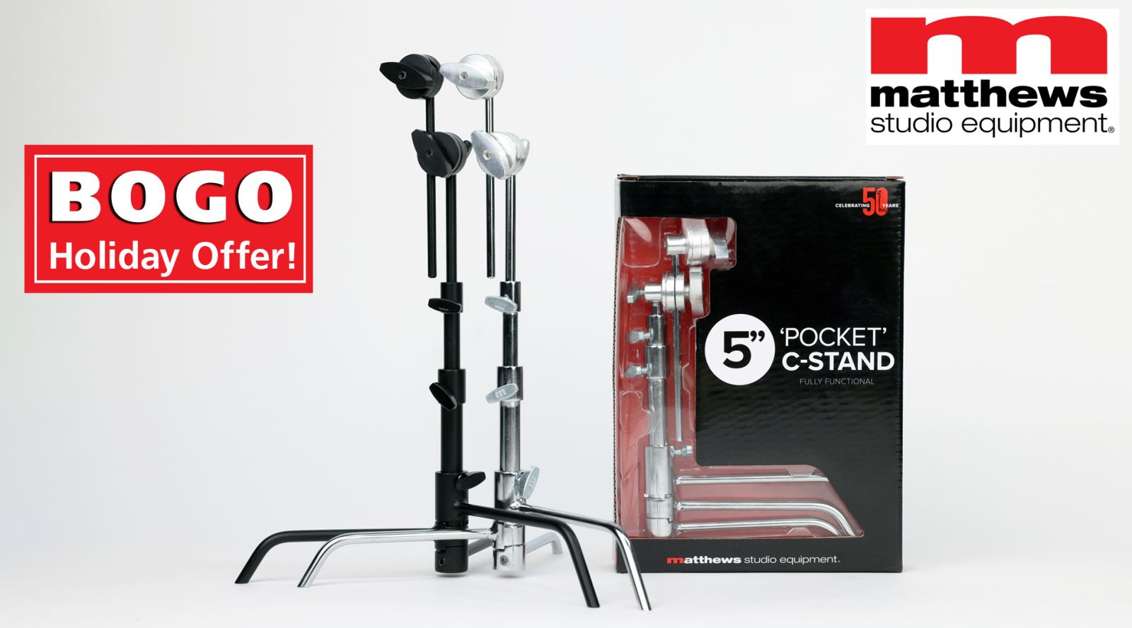 Matthews Black 5" Pocket C-Stand