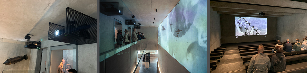 Panasonic projections at D Day Landing Museum