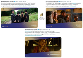 VMI Clients Win Three Prizes at RTS Awards